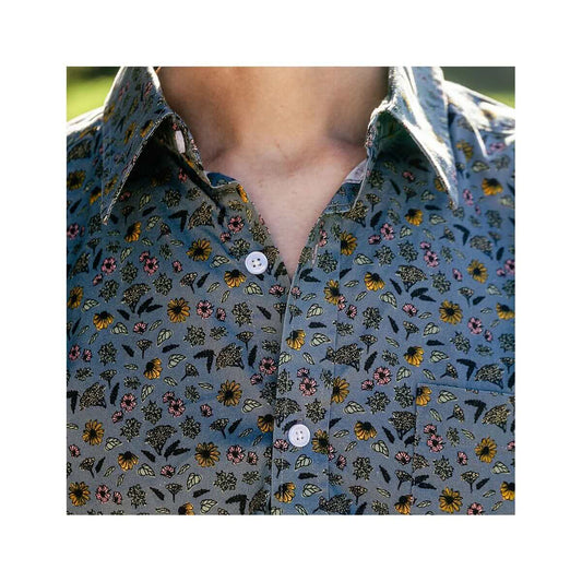 Jack + Sage Men's Wild Florals Short Sleeve Camp Shirt
