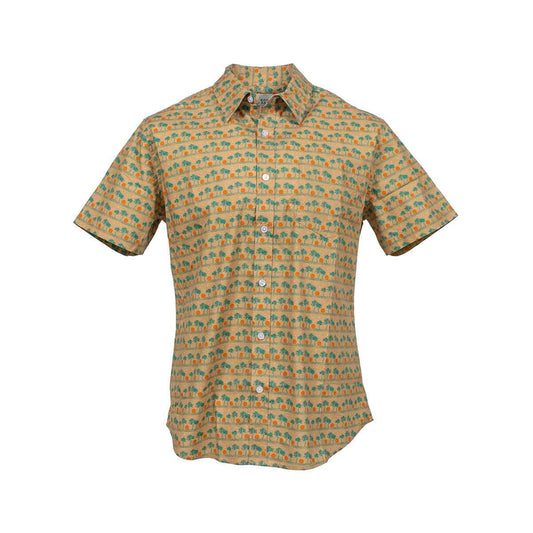 Jack + Sage Men's Sunset Palms Short Sleeve Camp Shirt