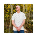 Jack + Sage Men's Pine Stripes Short Sleeve Cabana Shirt