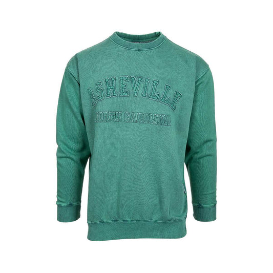Bay Pointe Acid Wash Asheville Crew Sweatshirt