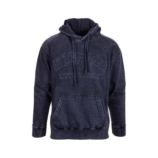 Bay Pointe Greenville Acid Wash Applique Pullover Hoodie