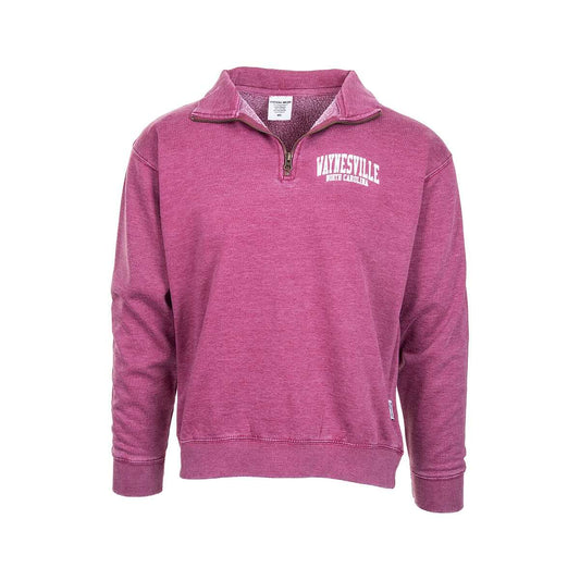 Bay Pointe Waynesville Burnwash Quarter Zip Long Sleeve Pullover