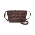 Pretty Persuasions Hand-Woven Faux Leather Crossbody Bag