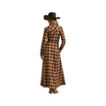 Wrangler Women's Western Flannel Long Sleeve Maxi Dress