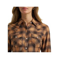 Wrangler Women's Western Flannel Long Sleeve Maxi Dress