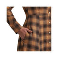 Wrangler Women's Western Flannel Long Sleeve Maxi Dress