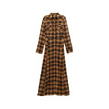 Wrangler Women's Western Flannel Long Sleeve Maxi Dress