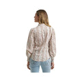 Wrangler Women's Western Smocked Long Sleeve Snap Blouse