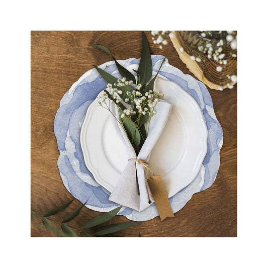 Davanti Blue Rose Round Placemat