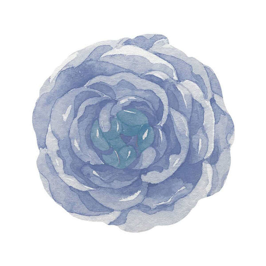 Davanti Blue Rose Round Placemat