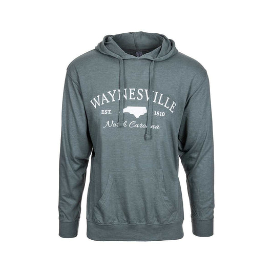 Bay Pointe Waynesville North Carolina State Hooded Long Sleeve T-Shirt