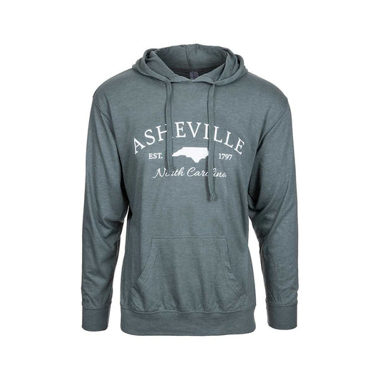 Bay Pointe Asheville North Carolina State Hooded Long Sleeve T-Shirt