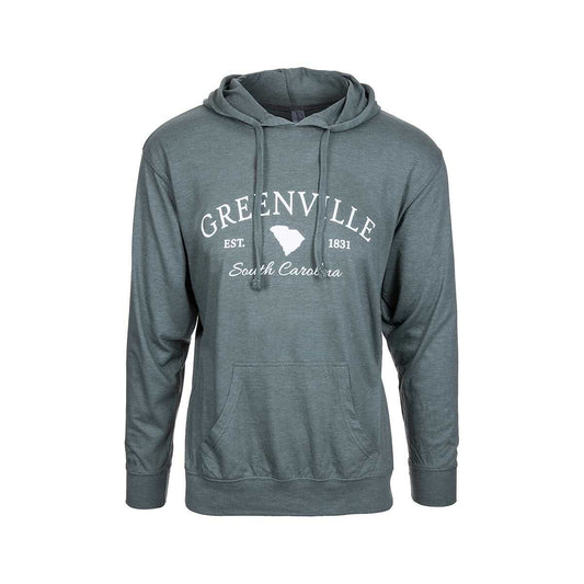 Bay Pointe Greenville South Carolina State Hooded Long Sleeve T-Shirt