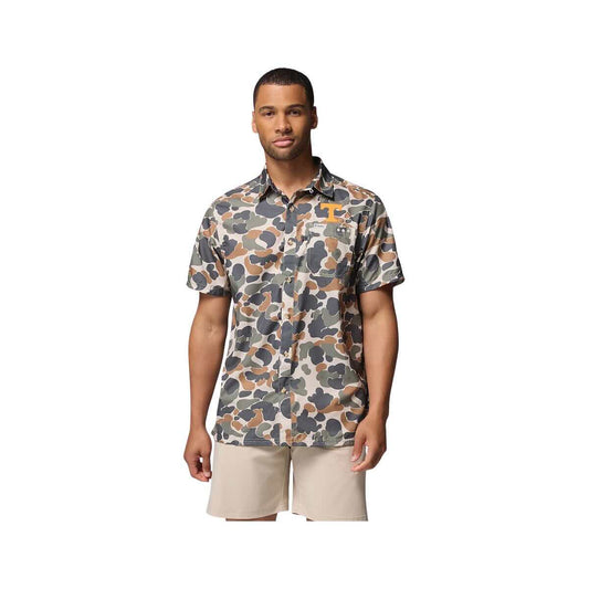 Columbia Men's University of Tennessee Collegiate PFG Super Slack Tide Short Sleeve Shirt
