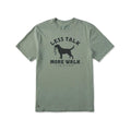 Life is Good Men's Less Talk More Walk Short Sleeve Crusher Lite T-Shirt