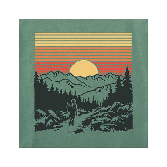 Life is Good Men's Hiker Sunset Short Sleeve Crusher T-Shirt