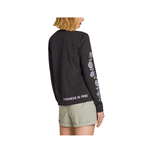 Life is Good Women's Kindness is Free Long Sleeve Crusher T-Shirt