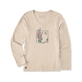 Life is Good Women's Bugler Frame Long Sleeve Crusher V-Neck T-Shirt