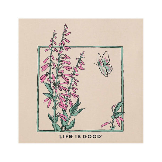 Life is Good Women's Bugler Frame Long Sleeve Crusher V-Neck T-Shirt