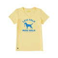 Life is Good Women's Less Talk More Walk V-Neck Short Sleeve T-Shirt