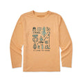Life is Good Kids I Like To Hike Long Sleeve Sun Crusher T-Shirt