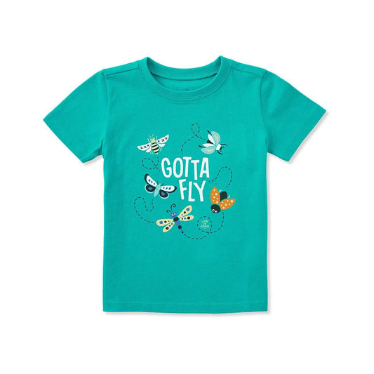 Life is Good Toddler Gotta Fly Bugs Short Sleeve Crusher T-Shirt