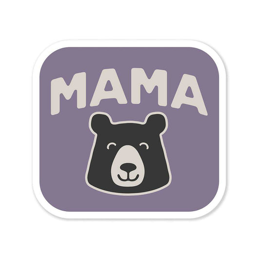 Life is Good Mama Bear Head Small Die Cut Sticker