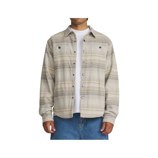 Katin Men's Harold Stripe Shirt Jacket, Sand
