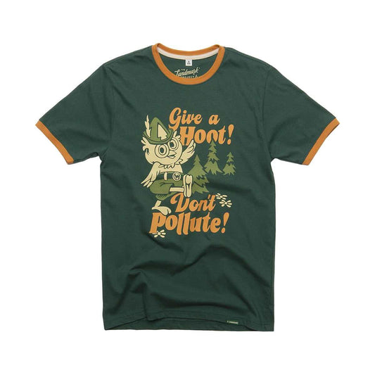 The Landmark Project Woodsy Owl Retro Unisex Short Sleeve Ringer T-Shirt
