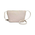 Pretty Persuasions Hand-Woven Faux Leather Crossbody Bag