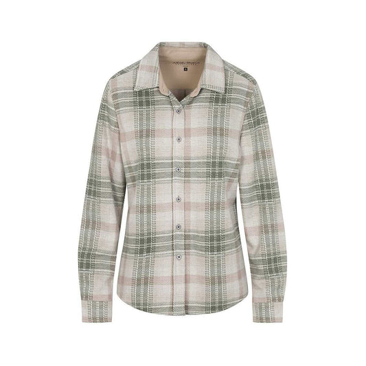 North River Women's Willow Knit Button Front Long Sleeve Shirt, Sea Spray