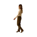 Carve Designs Women's Denise Rib Long Sleeve Turtleneck Top, Birchstripe, alternate view 2