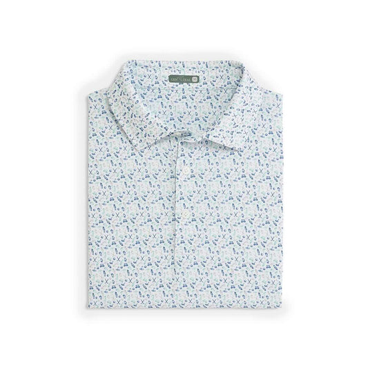 GenTeal Men's Caddies Choice Printed Performance Short Sleeve Polo