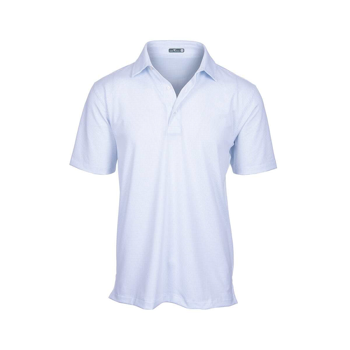 GenTeal Men's Jacquard Performance Short Sleeve Polo Shirt