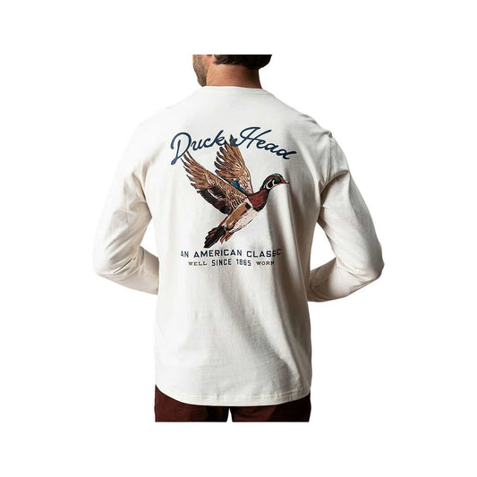 Duck Head Men's Flying Wood Duck Long Sleeve T-Shirt