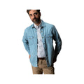 Duck Head Men's Denim Snap Button Up Long Sleeve Shirt