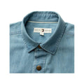 Duck Head Men's Denim Snap Button Up Long Sleeve Shirt