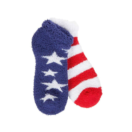 World's Softest Women's Americana Series Fireside Cozy Low Socks
