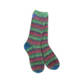 World's Softest Women's Holiday Multi Stripe Crew Socks