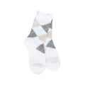 World's Softest Women's Weekend Argyle Ruffle Mini Crew Socks