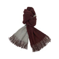 Broner Midtown Two-Toned Scarf, Burgundy