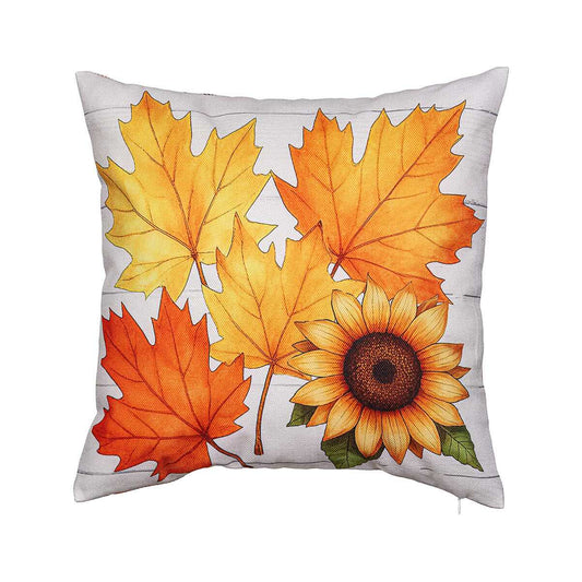 Evergreen Hello Fall Leaves Pillow Cover