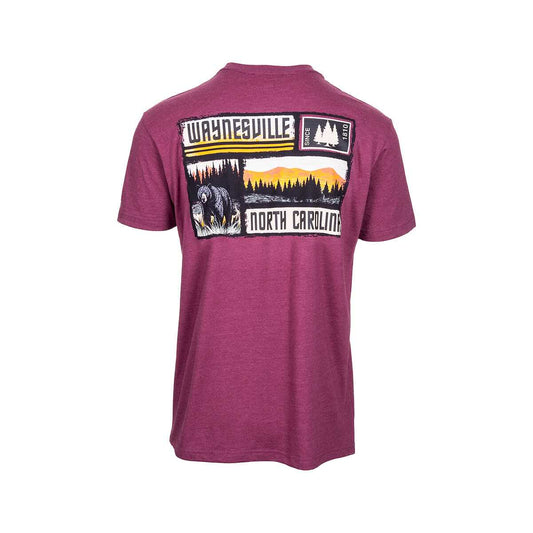 Waynesville Squared Off Mountains Short Sleeve T-Shirt