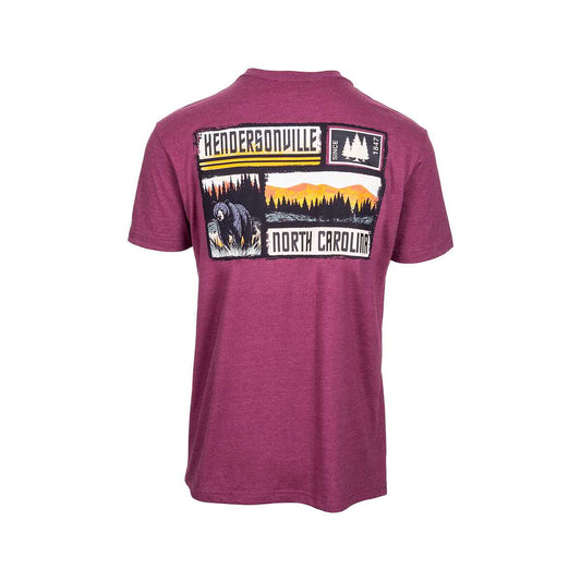 Hendersonville Squared Off Mountains Short Sleeve T-Shirt