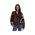 Wrangler Women's Vintage Floral Big Sky Sherpa Snap Pullover