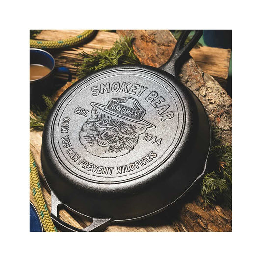 Lodge Smokey Bear Seasoned Cast Iron Skillet - 10.5 inch