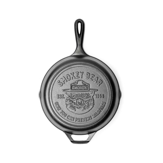Lodge Smokey Bear Seasoned Cast Iron Skillet - 10.5 inch