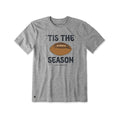 Life is Good Men's Football Tis the Season Short Sleeve Crusher T-Shirt