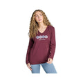 Life is Good Women's Rally Daisies Long Sleeve Crusher-Lite Hooded T-Shirt