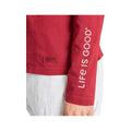 Life is Good Women's All the Snowflakes V-Neck Long Sleeve Crusher T-Shirt
